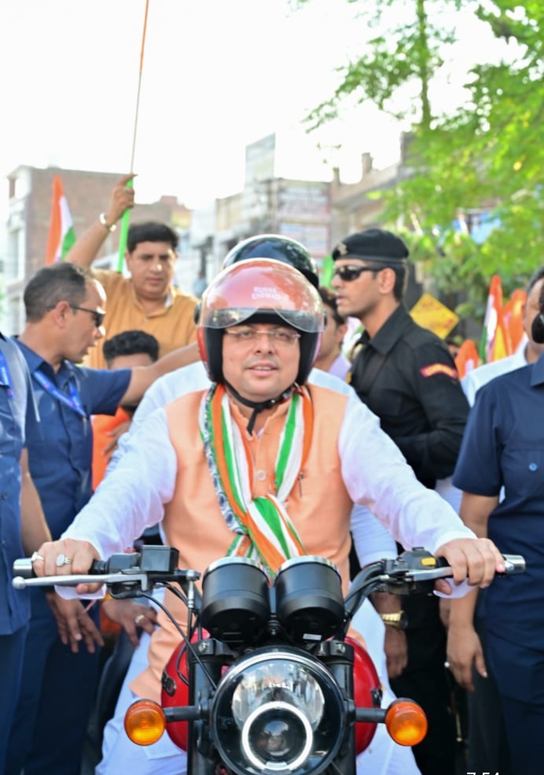 CM Pushkar Singh Dhami participates in ‘Tringa Bike Rally’ Roorkee