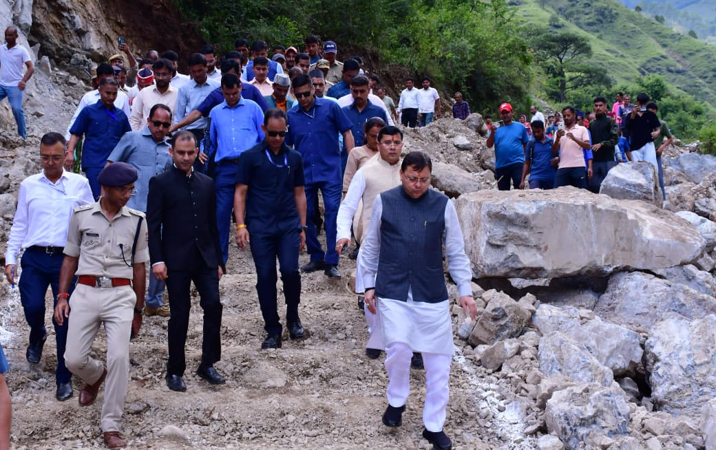 UTTARAKHAND: CM Dhami Visits Bageshwar’s Paunsari, Assures Swift Relief & Rehabilitation