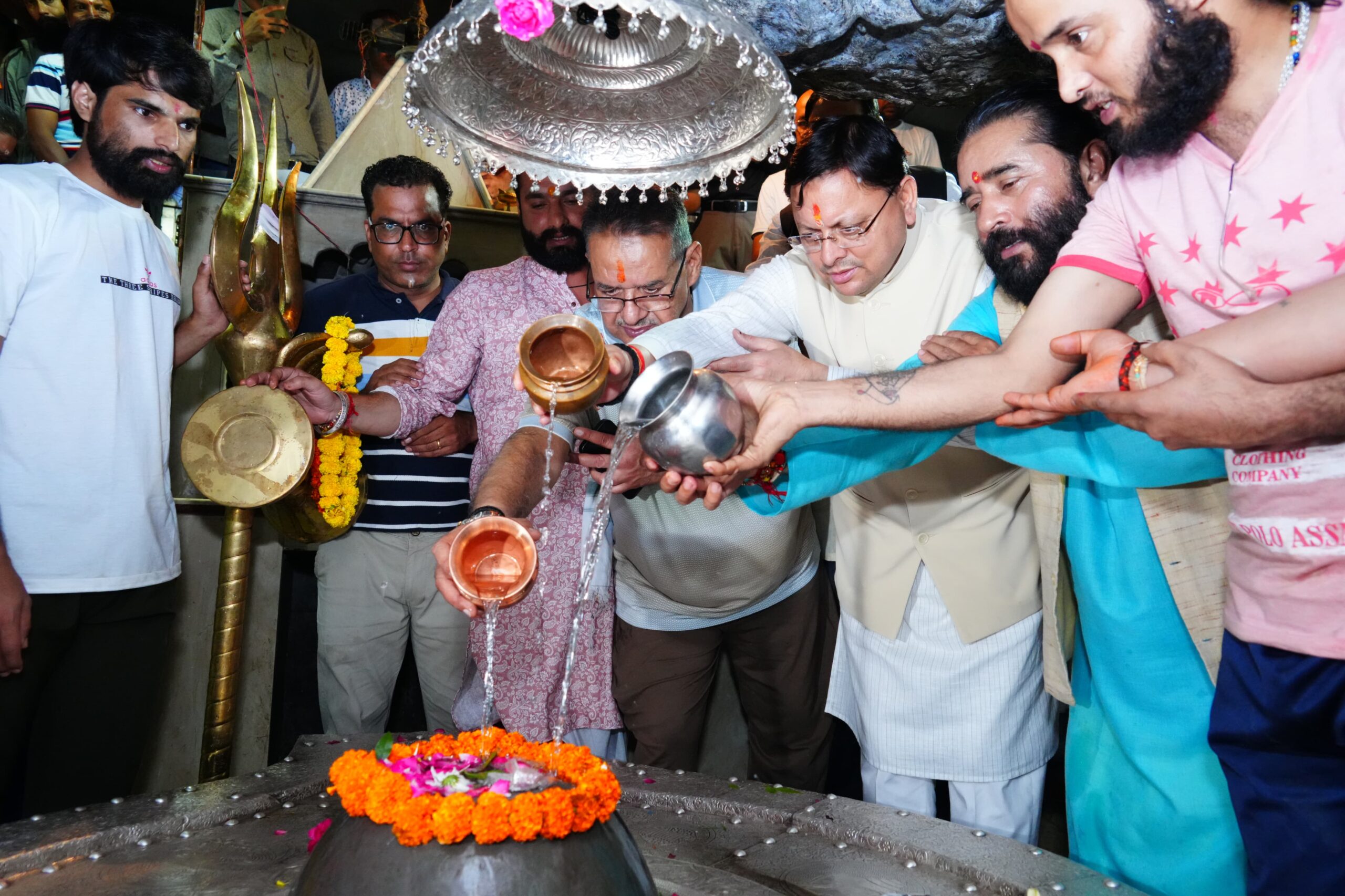 DEHRADUN: CM Dhami inspects flood-affected Tapkeshwar Mahadev Temple