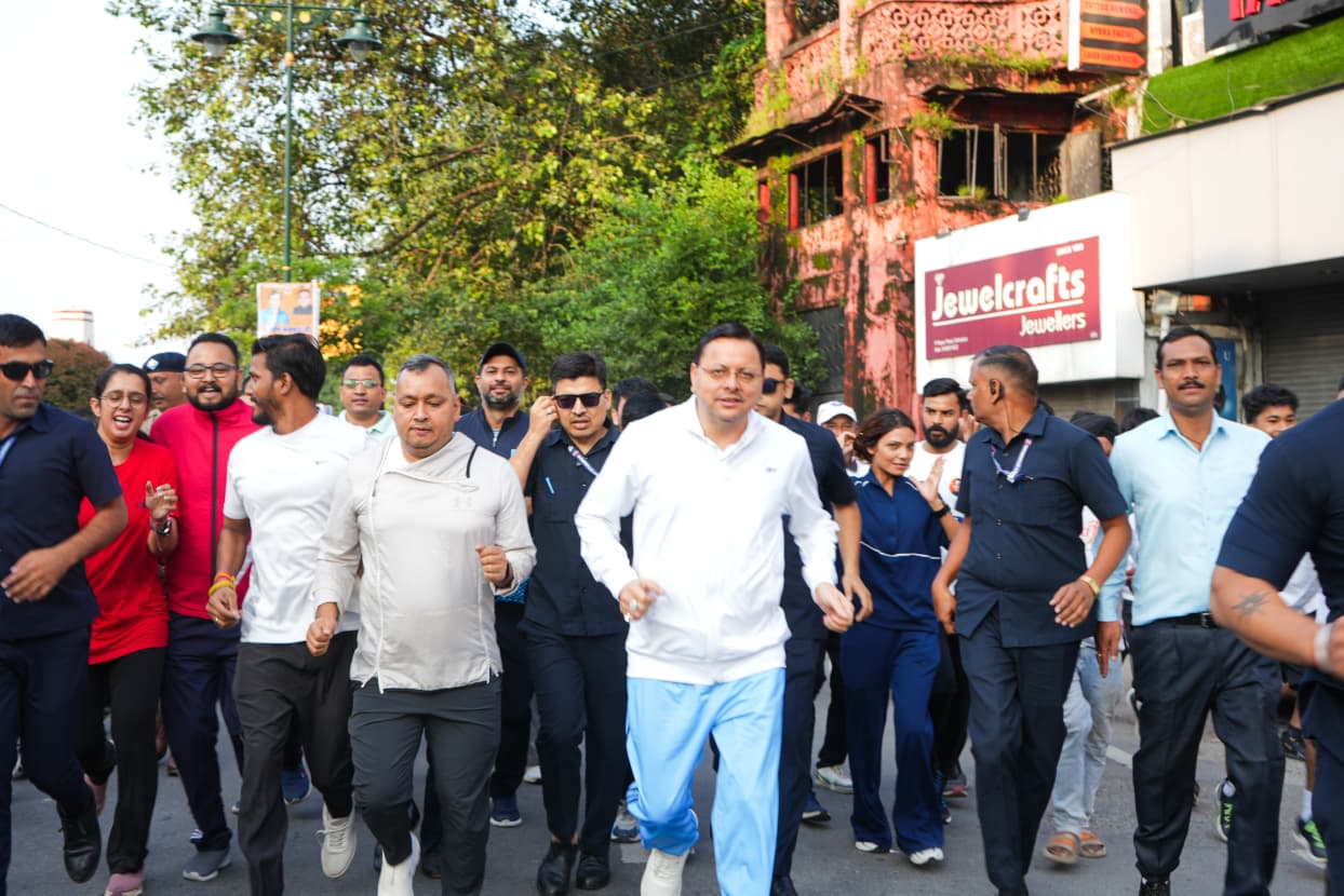 Namo Yuva Run in Dehradun: CM Dhami Encourages Youth for Fit India Movement