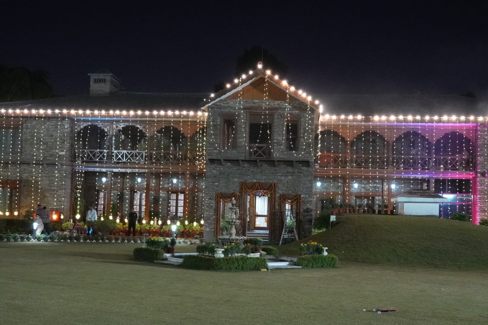 Devotional Glow at CM House: Uttarakhand CM Residence Shines Bright on Diwali Eve
