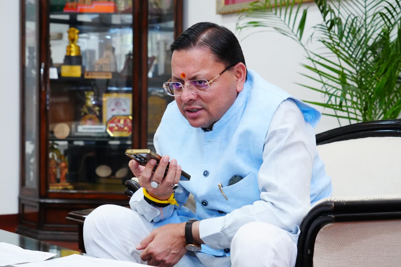 CM Dhami Congratulates Uttarakhand Board Toppers, Interacts with Students