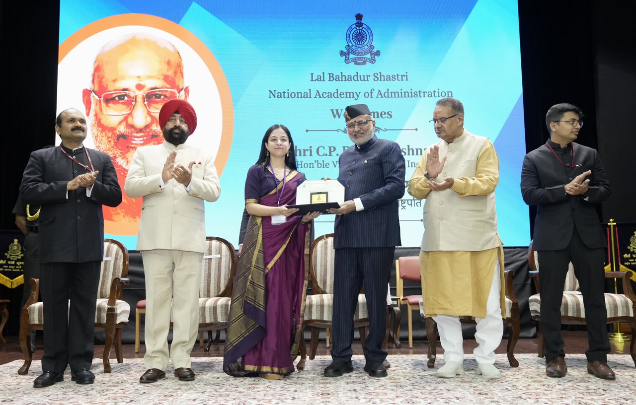 Vice-President C. P. Radhakrishnan Addresses IAS Officer Trainees at LBSNAA Mussoorie