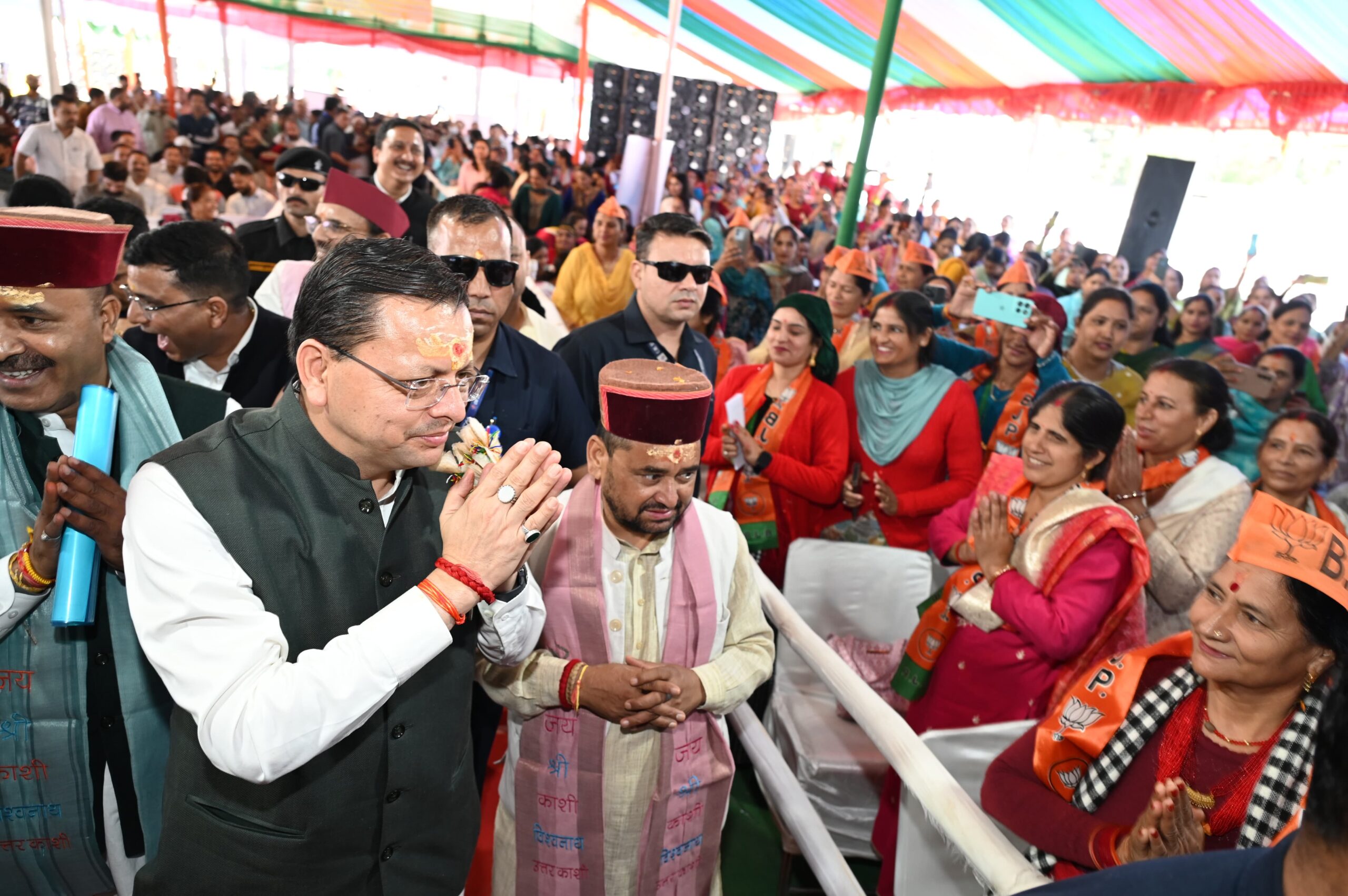 CM Dhami participates in Seva Jyoti Kalash Yatra marking 25 years of PM Modi’s public service